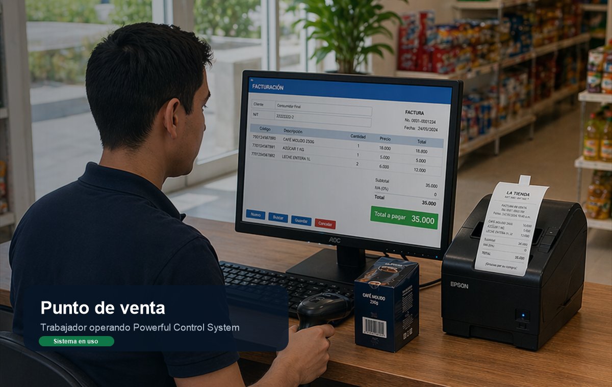 Punto de venta moderno con atencion al cliente